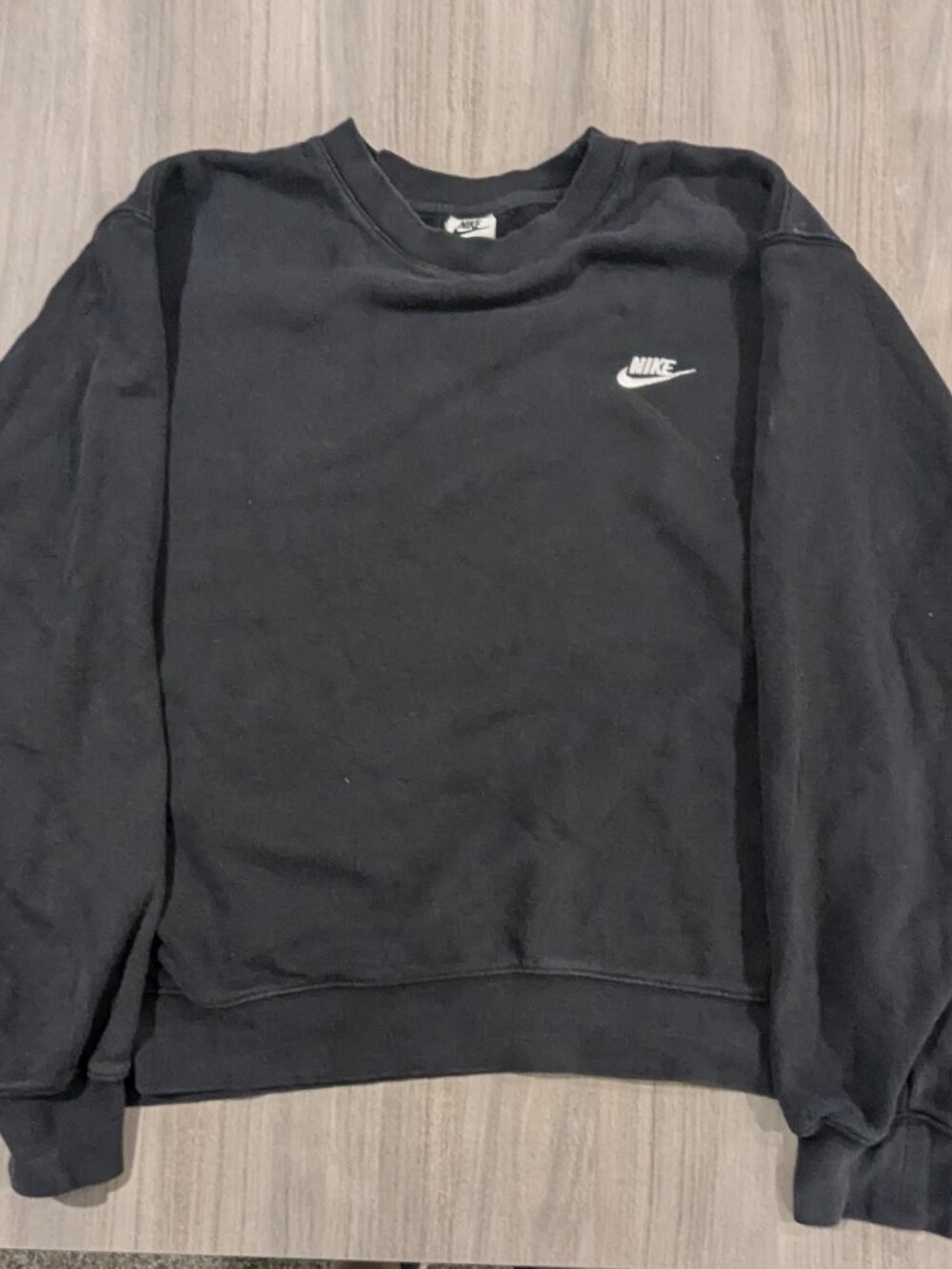 Classic Nike Sportswear Club Fleece Crewneck Sweatshirt - Black size XXL - Picture 1 of 5